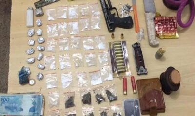 Polícia Militar apreende armas, drogas e munição em festa de facção criminosa