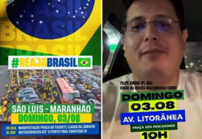 Dividida, direita maranhense prepara dois atos no mesmo dia em São Luís…