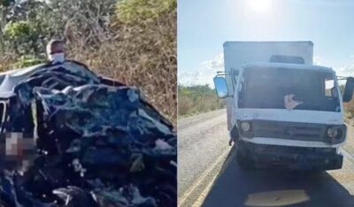 Três pessoas morrem em acidente entre automóvel e caminhão na BR-222, no Maranhão