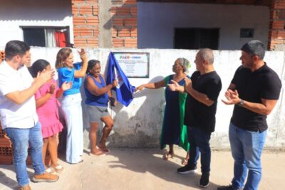 Prefeito Fred Campos entrega novas ruas pavimentadas em Paço do Lumiar