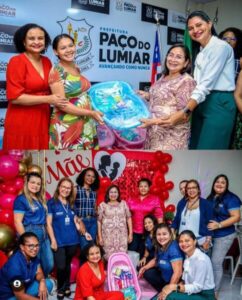 Dia das Mães : Homenageadas em Paço do Lumiar recebem enxovais e cestas básicas