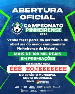 Campeonato Pinheirense volta com grande abertura nesta sexta-feira (22)