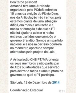 “Trabalhamos para que a unidade seja mantida”, diz Washington Oliveira sobre tensionamento entre Dino e Brandão