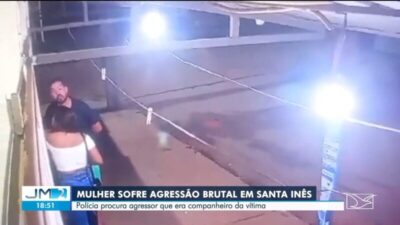 Polícia procura homem que agrediu a mulher com socos em Santa Inês, no MA