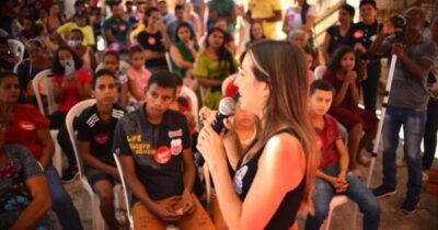 Governador Luís Rocha recepciona Amanda Gentil