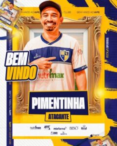 IAPE anuncia a contratação do atacante Pimentinha para a temporada de 2026