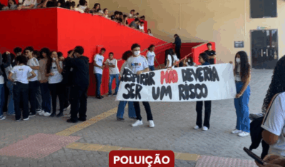 Poluição: Alunos do IEMA Protestam Contra Usina de Asfalto