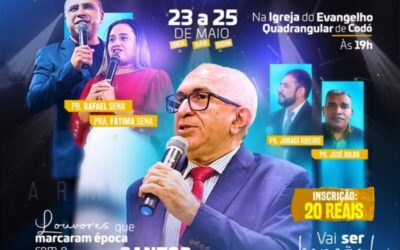 “IEQ Codó celebra 44 anos com Conferência ‘O Mover do Espírito’ e grande noite de louvor com Armando Filho”