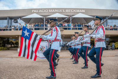 Cerimônia Militar marca início da solenidade de abertura dos trabalhos legislativos na Alema