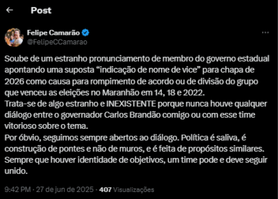 Camarão desmente Rubão: “nunca houve diálogo”