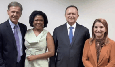 Vice-prefeita de São Luís, Esmênia Miranda, surgiu ao lado de Brandão e Iracema Vale