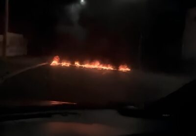 Cidade em chamas: vídeos mostram manifestações de motoristas de app no Ipase