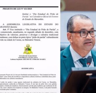 Deputado do Maranhão protocola projeto de lei para criar o dia Estadual do Pirão de Parida
