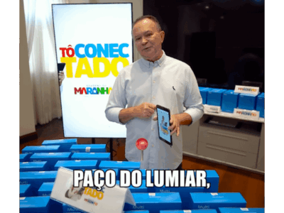 ‘Aulas’ de inovação: Brandão entrega tablets para 50 mil alunos na grande ilha