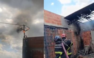 Curto em placas solares pode ter provocado incêndio em residência de Imperatriz