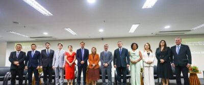 Governador Carlos Brandao e a presidente da Alema, deputada Iracema Vale, participam da posse do novo superintendente da Policia Federal no Maranhão