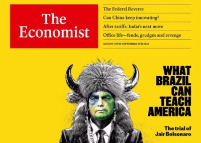 Revista britânica coloca Bolsonaro na capa e diz que Brasil dá lição de democracia aos EUA
