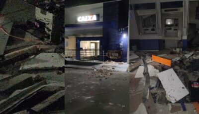 Mais de dez criminosos explodem agência da Caixa no interior do Maranhão