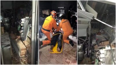 Laje do McDonald’s desaba em São Luís e funcionária é atingida por escombros