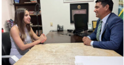 Deputado Wellington do Curso e Amanda Gentil se reúnem para…