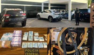 PF apreende carros, joias, R$ 54 mil em espécie em endereços de investigados por desvio de R$ 50 milhões no MA
