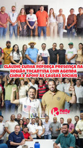 Cláudio Cunha reforça presença na Região Tocantina com agenda cheia e apoio às causas sociais