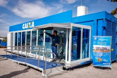 Caixa Econômica inaugura agência móvel no Sol Nascente, primeira do país