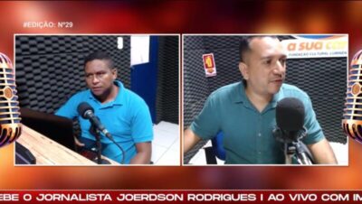 “PINGA FOGO” RECEBEU NO ÚLTIMO SÁBADO (24), O JORNALISTA, JOERDSON RODRIGUES #EDNº029