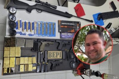 Polícia apreende arsenal de guarda municipal acusado de matar ex-esposa e vereador em Teresina
