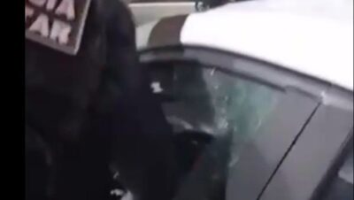 Policiais militares quebram vidro de carro para retirar criança trancada dentro de veículo em São José de Ribamar