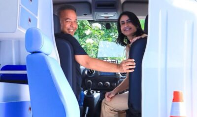 Fred e Mariana recebem nova ambulância para reforço do atendimento em Paço do Lumiar