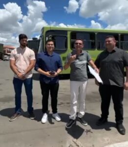 Ribamar Inácio e demais vereadores seguem fiscalizando transporte público da Raposa