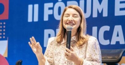 Iracema Vale palestra no Fórum de Políticas Públicas para Mulheres