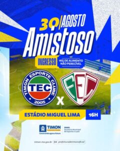 Timon Esporte Clube realiza amistoso contra o Fluminense-PI neste sábado (30), no Estádio Miguel Lima
