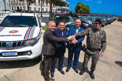 Brandão entrega viaturas; convoca 360 PMs; e anuncia concurso na área da segurança