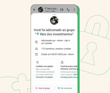 WhatsApp lança alerta para proteger usuários de golpes de desconhecidos