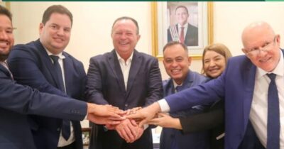 Governador Carlos Brandão recebe novos deputados estaduais no…