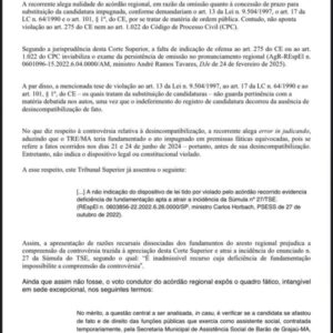 Decisão do TSE Pode Afetar Votação de Vereadores em Barão de Grajaú (MA)