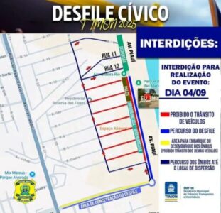 Desfile Cívico marca retorno às ruas de Timon após 8 anos