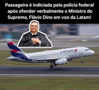 PF indicia passageira por ofensas ao ministro do STF Flávio Dino