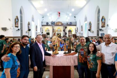 Dudu Diniz participa de ação da saúde e do festejo de São José de Ribamar