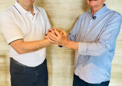 Dr. Julinho convida Dr. Hilton Gonçalo para o aniversário de 73 anos de emancipação de São José de Ribamar