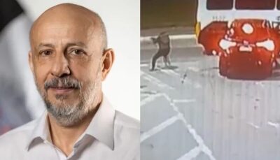 VÍDEO! Ex-delegado geral é morto a tiros no litoral de São Paulo; vítima colidiu em ônibus após perseguição