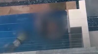 Casal é investigado por fazer sexo em piscina na frente de criança; vídeo mostra ato sexual