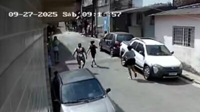 VÍDEO: Veja momento em que crianças são atropeladas por caminhão em fila de bombons para São Cosme e Damião, em São Luís do Maranhão