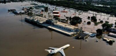 Aeroporto de Porto Alegre ficará fechado até 10 de agosto devido às chuvas, diz FAB