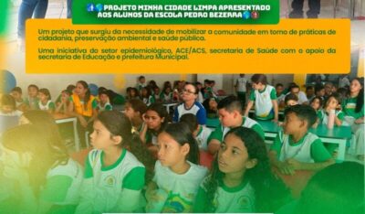 São Raimundo do Doca Bezerra lança o Projeto Minha Cidade Limpa para promover sustentabilidade e conscientização ambiental