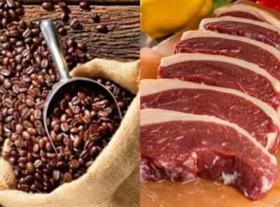 Café, carne e frango ficam mais baratos no Brasil após tarifa de 50% dos EUA sobre importações