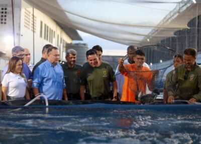 Governador Carlos Brandão visita projeto de piscicultura na Penitenciária Regional de São Luís