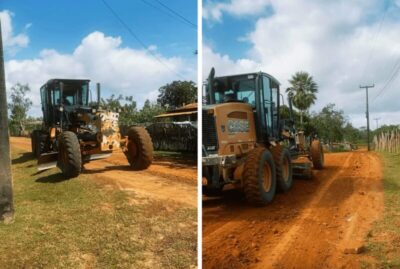Recuperação das estradas vicinais de Cajapió avança e já beneficia diversas comunidades